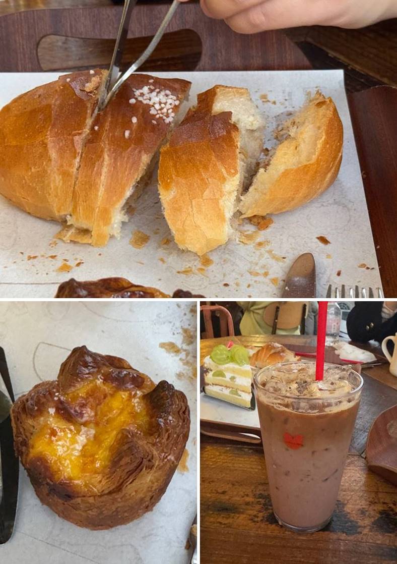 소금빵, 패스츄리타르트, 모카라테