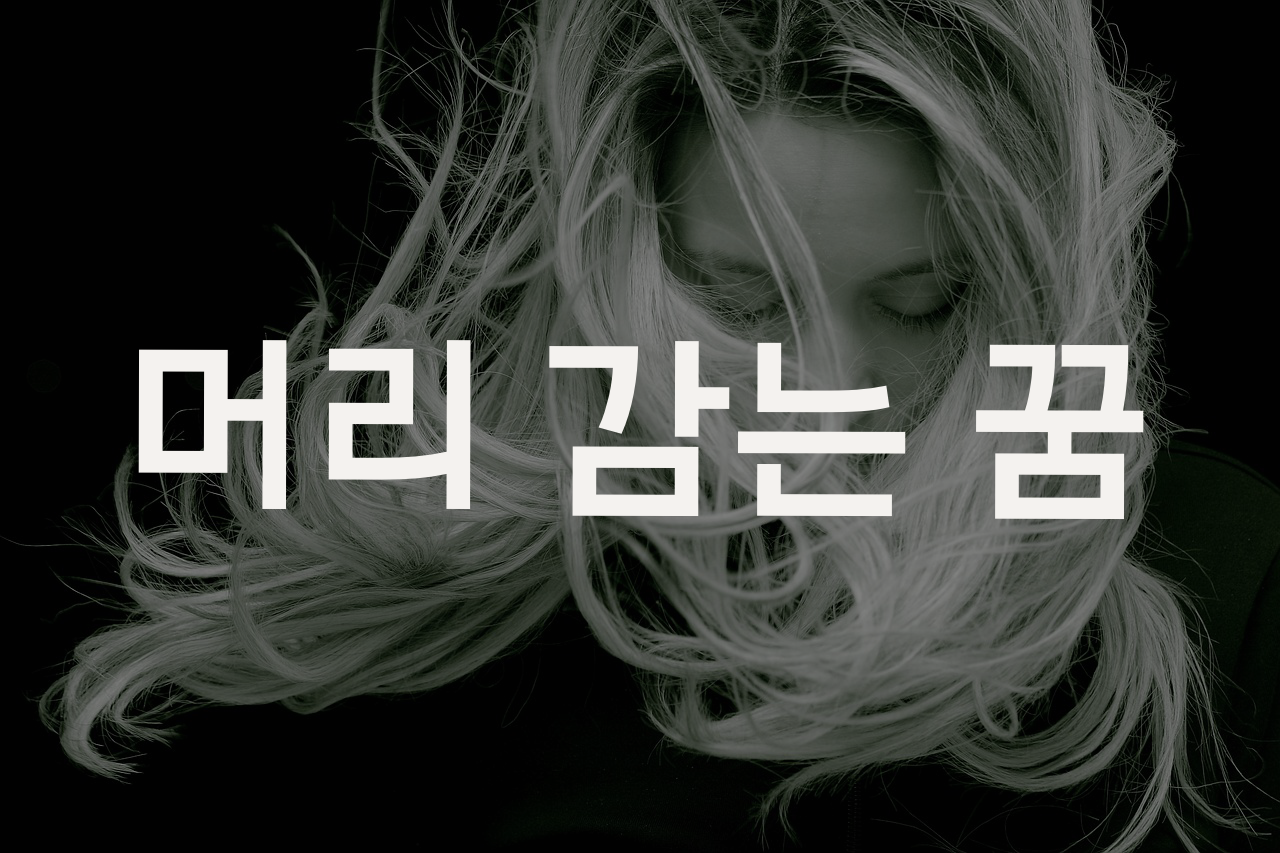 머리 감는 꿈 풀이 첫머리에 놓인 사진(사진 출처 pixabay)