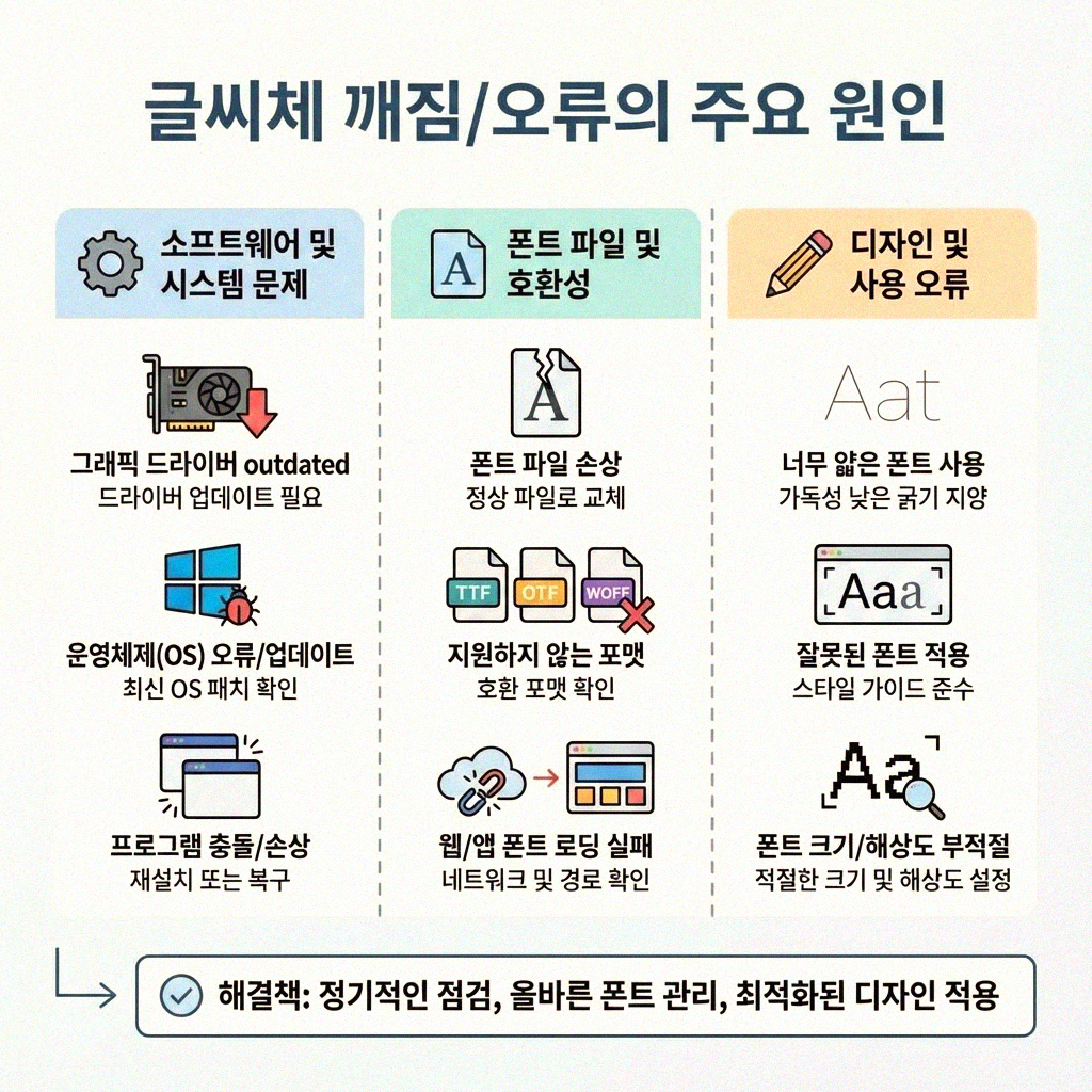 한글 글씨체 깨짐 이젠 걱정 끝 복구 완벽 가이드