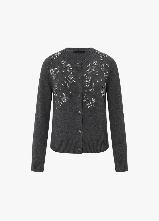 {가디건} 사랑을 처방해 드립니다 10회 :: 소이현(차세리) / 미샤 그레이 플라워 비즈 장식 울 가디건