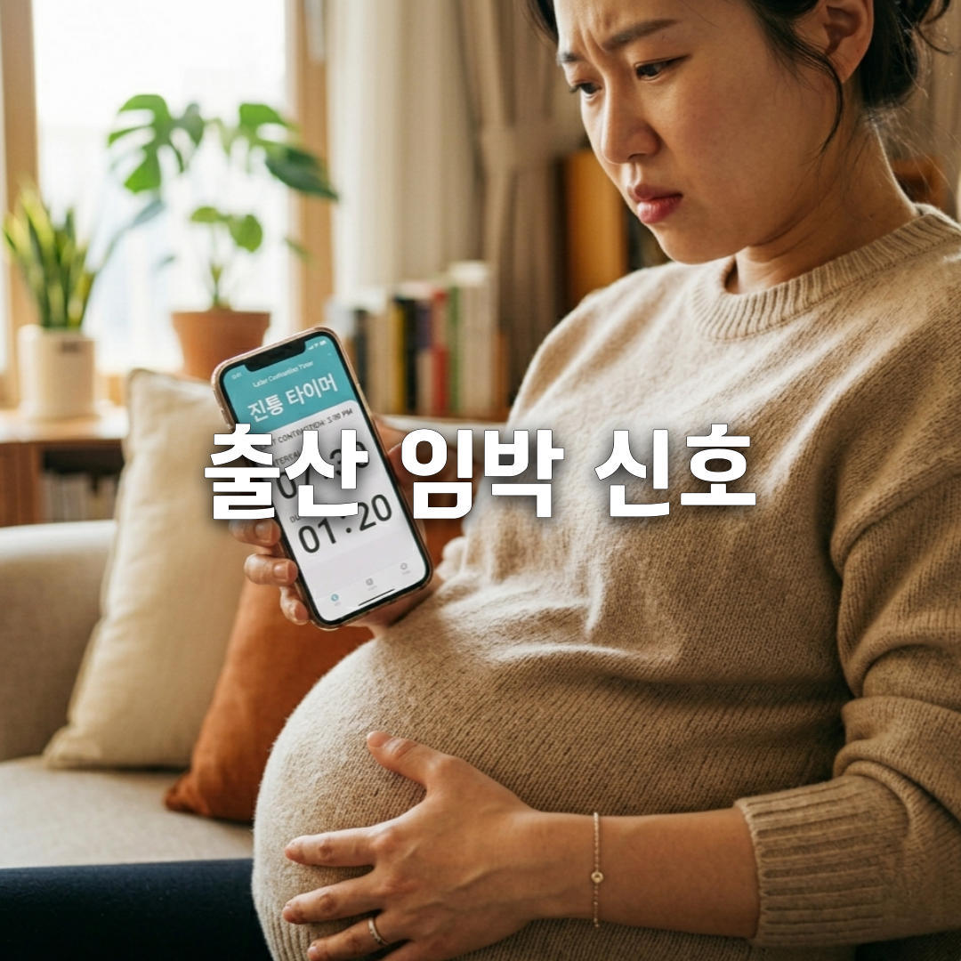 분만 신호 3가지 완벽 정리! 이슬&middot;진진통&middot;파수 구별법 총정리🩸