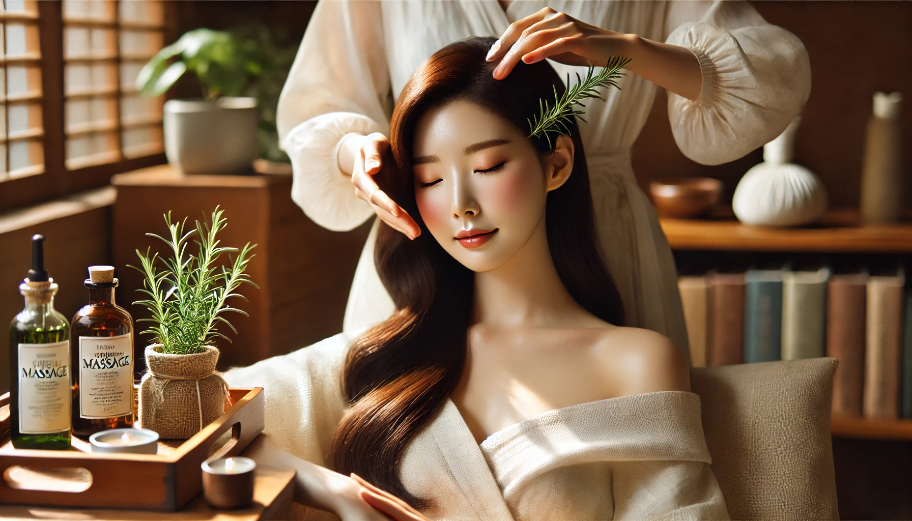 두피 마사지