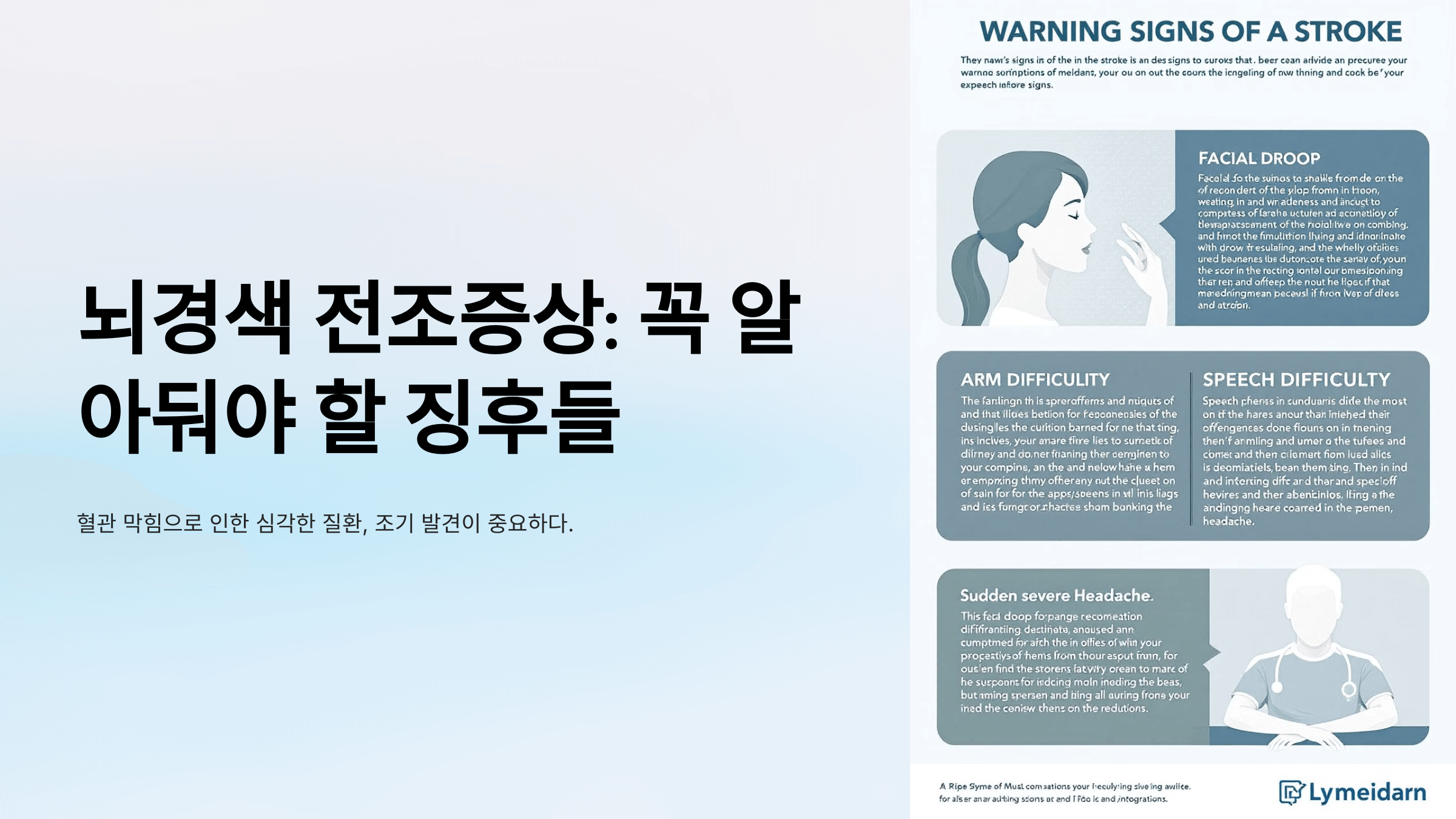 뇌경색과 관련된 사진입니다.