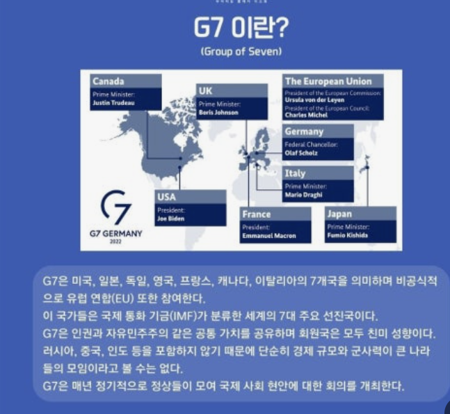 G7 정상회의 초청의 의미