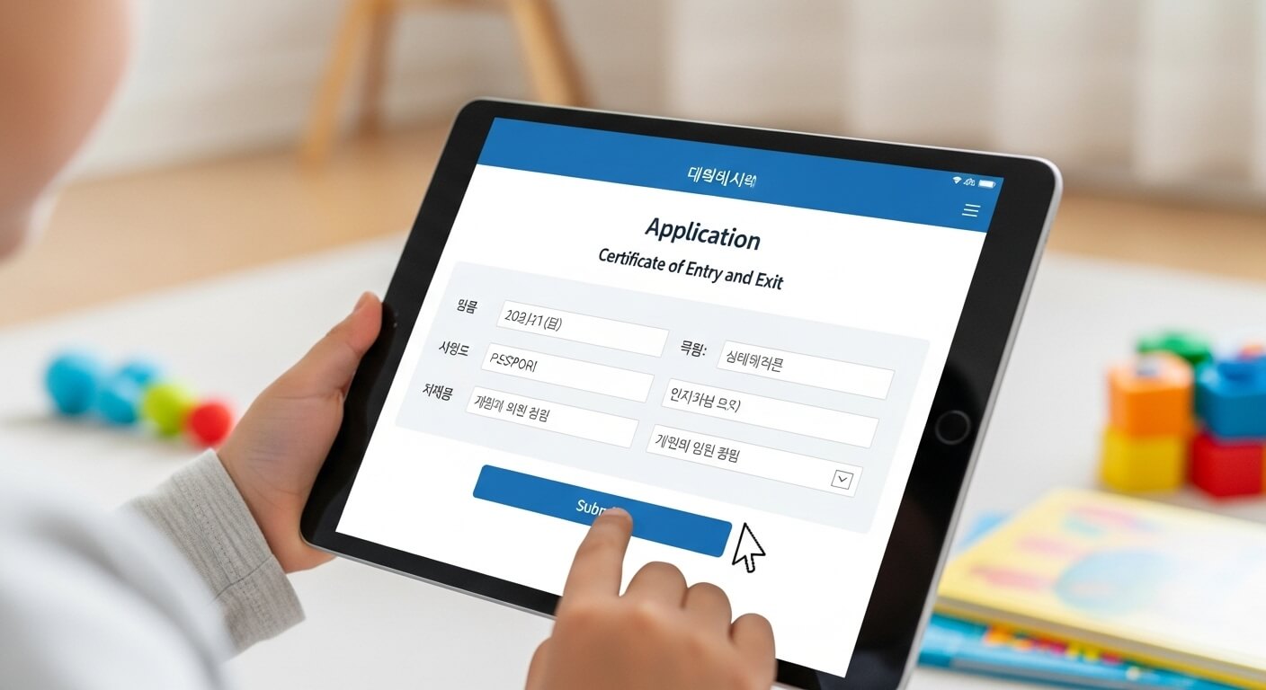 출입국사실증명서 인터넷 발급