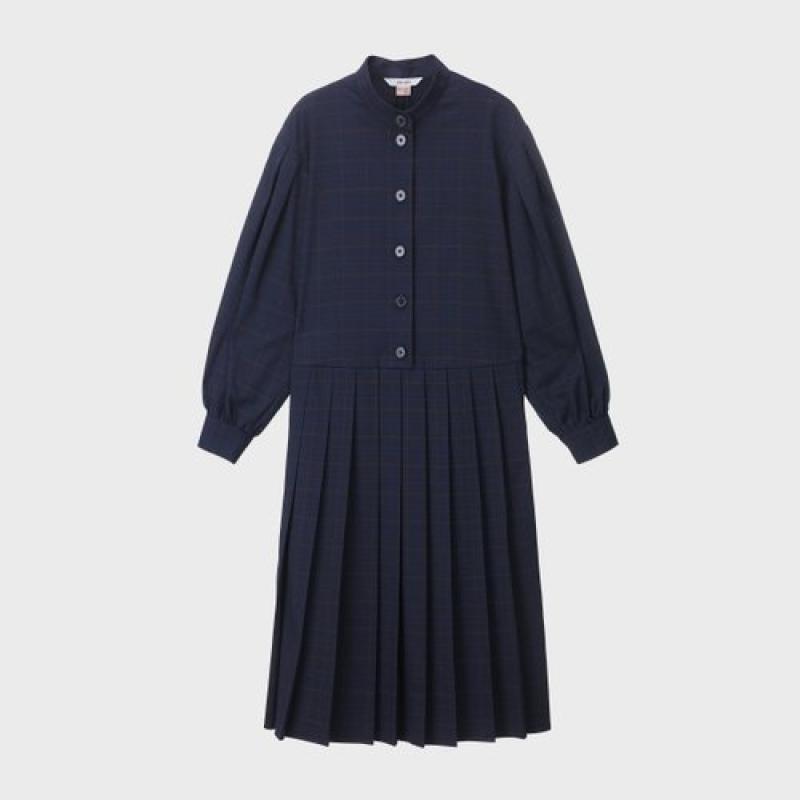 쥬시쥬디 체크박스플리츠원피스 JVOP726C