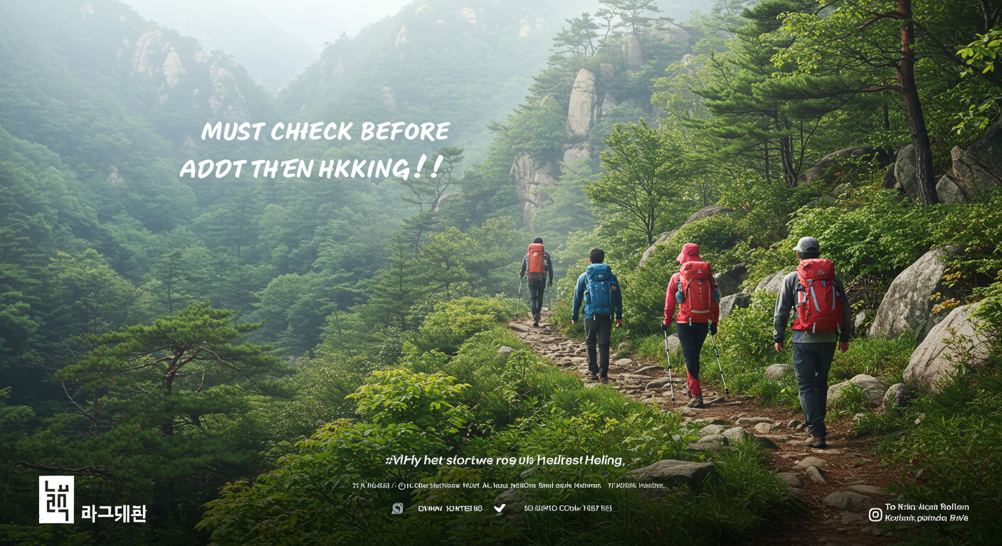 등산 전 필수 확인사항! 날씨, 코스, 난이도 한눈에 정리