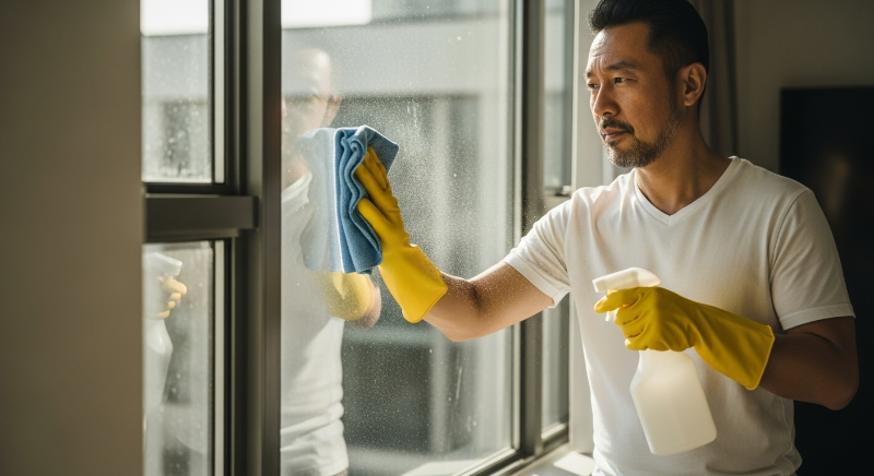 기본 유리창 청소