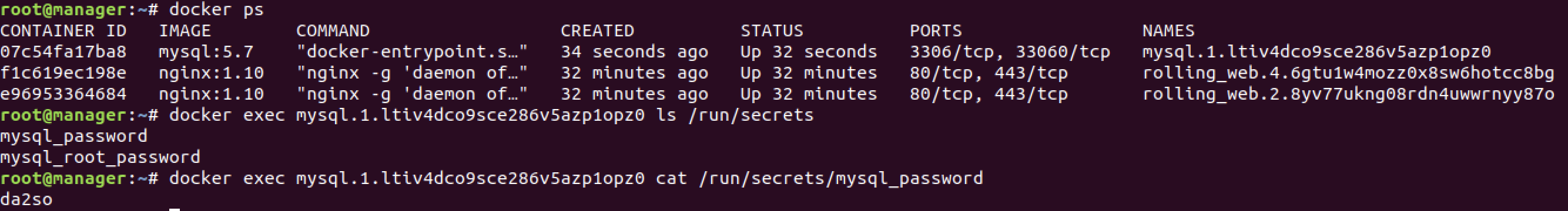 check secret