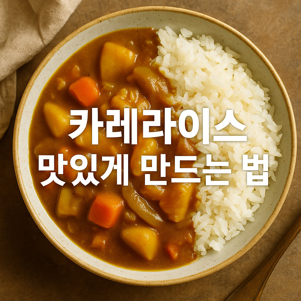 카레라이스 맛있게 만드는 법