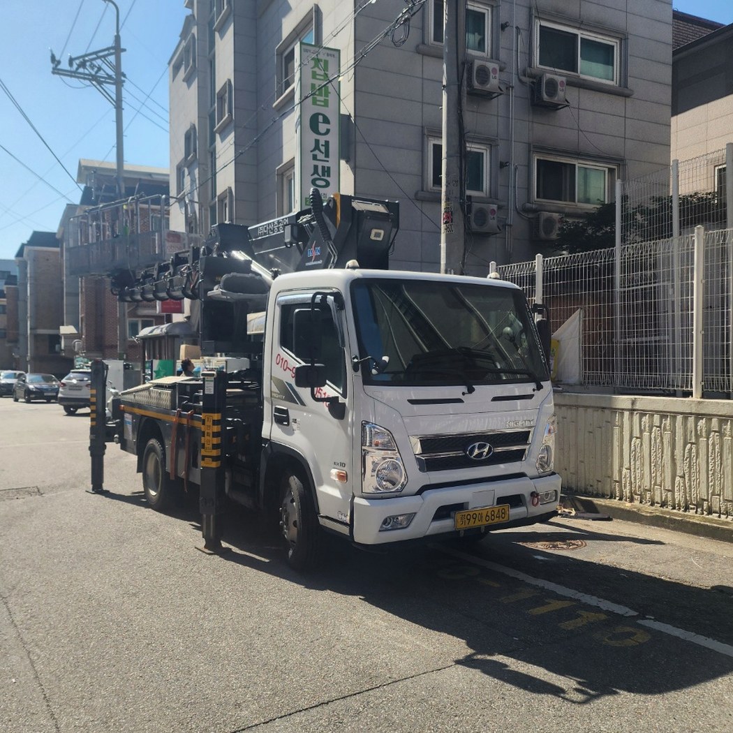 오산 청학동 스카이차 출동 장면