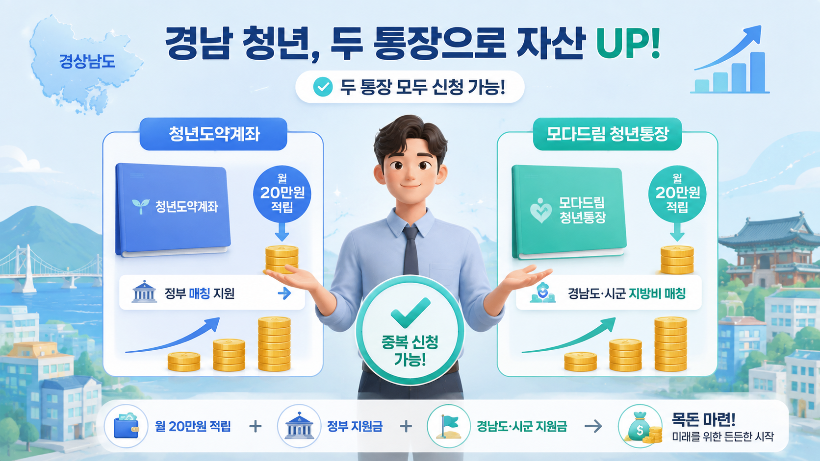 경남 모다드림 청년통장 오늘 24시 마감, 청년도약계좌 가입자도 신청 가능할까? 중복 기준 확인