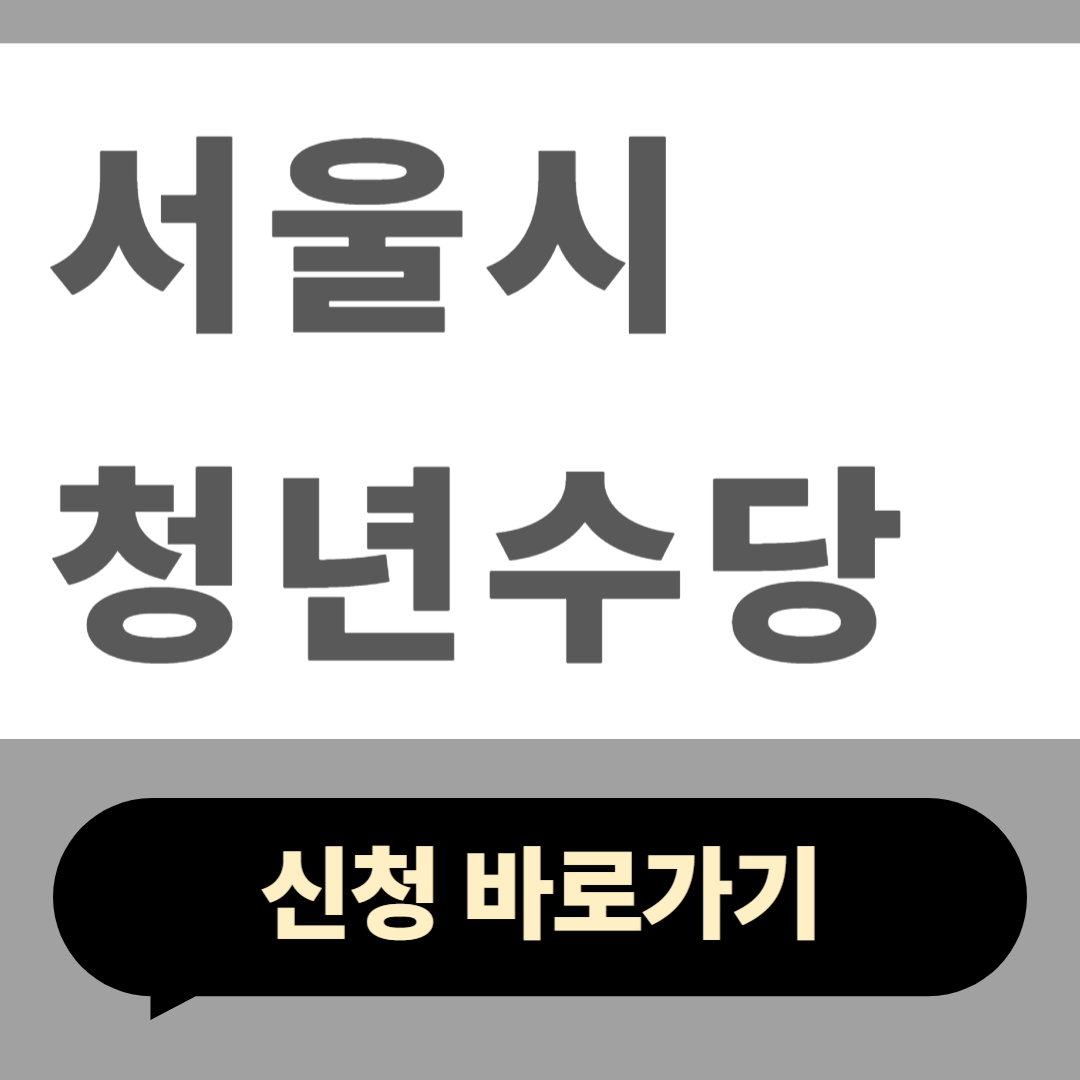 서울시 청년수당 신청