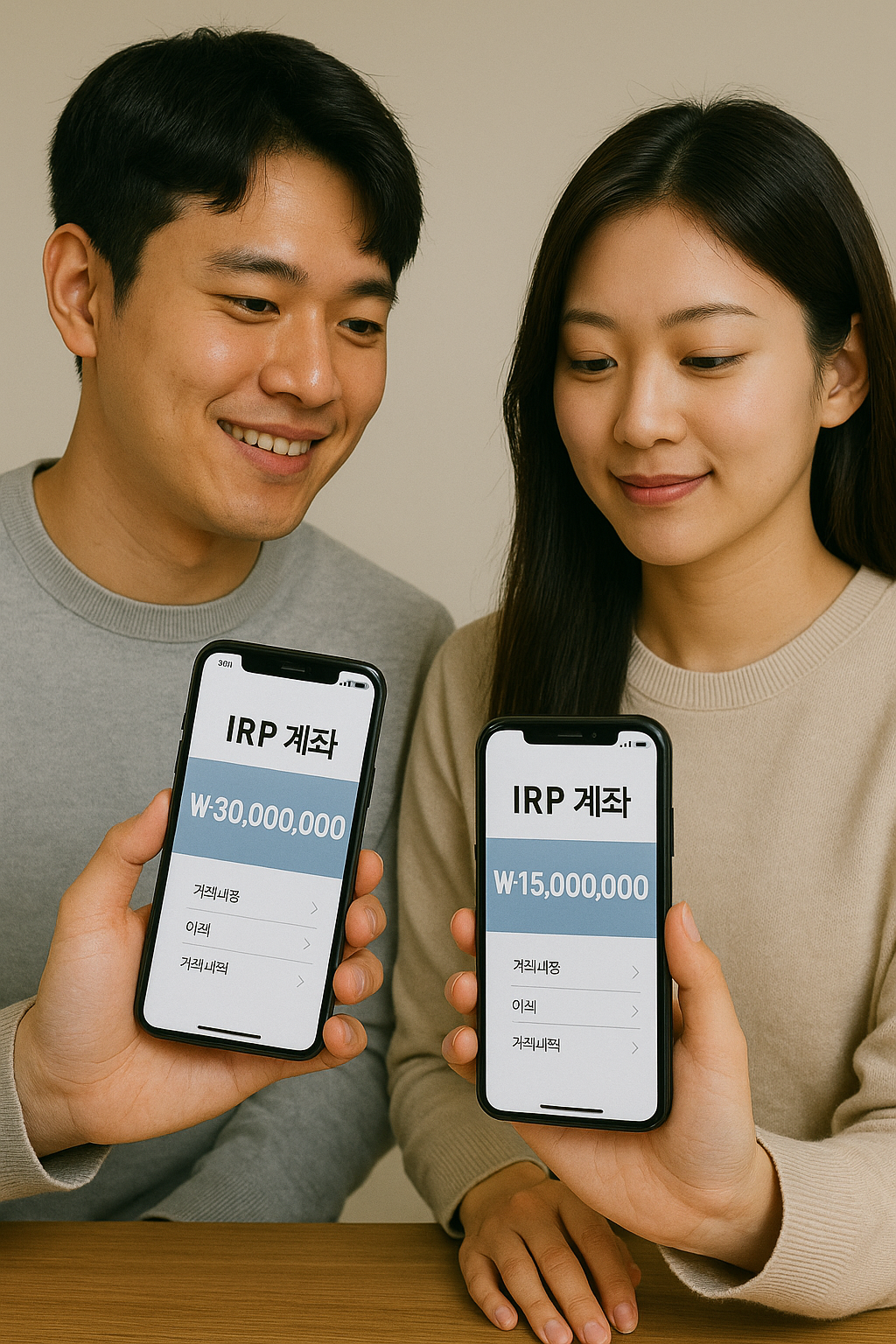 청년들이 IRP 계좌를 통해 노후를 준비하는 모습