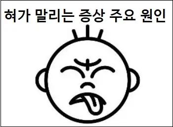 혀가 말리는 증상 주요 원인