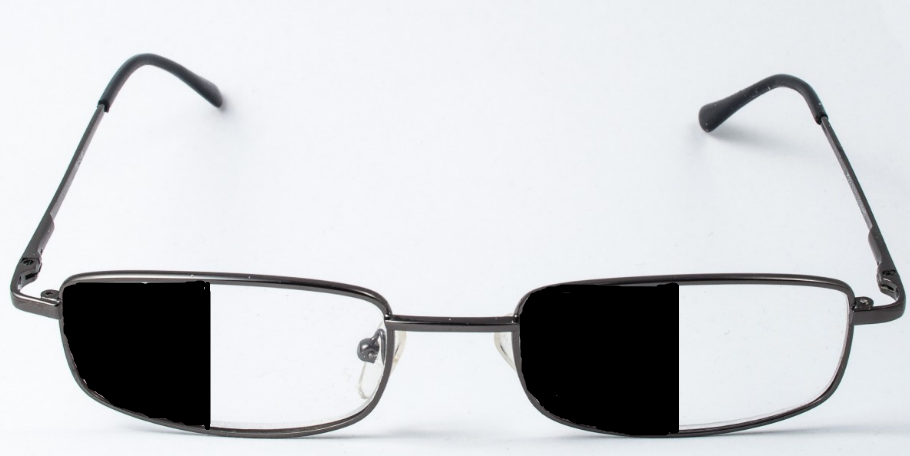 눈가리기법 안경