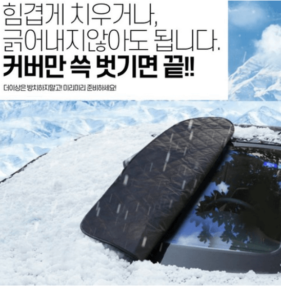 자동차 눈 제거 용품 대비 용품