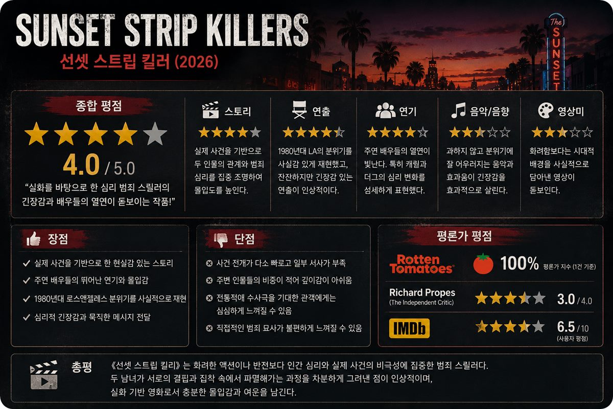 선셋 스트립 킬러(Sunset Strip Killers) 평점