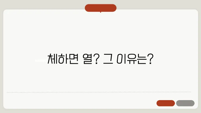 체했을때 열