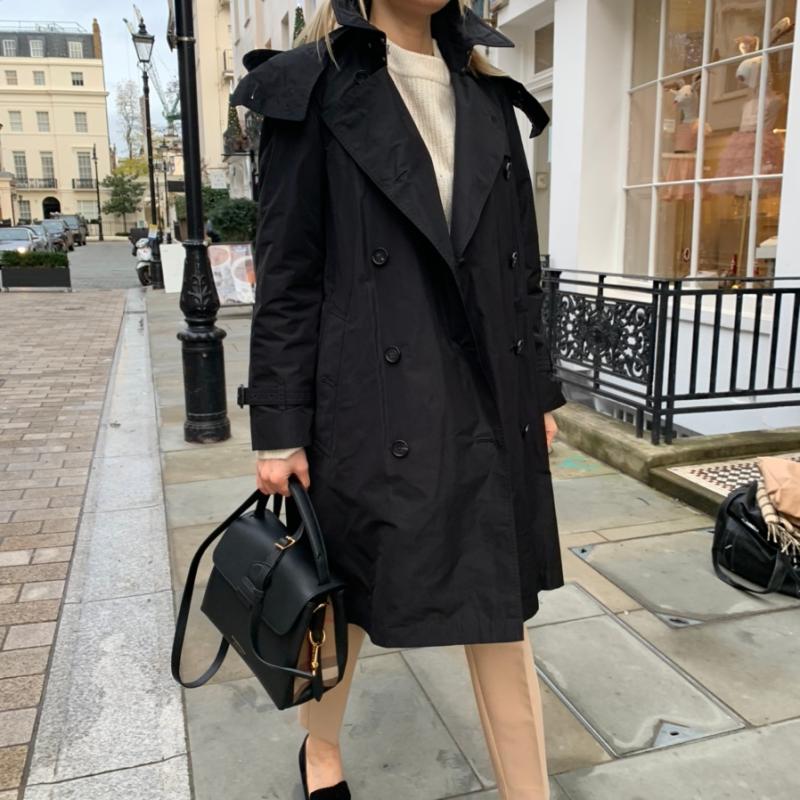 버버리 엠버포드 후드 여성 트렌치 코트 6컬러 / 80614291