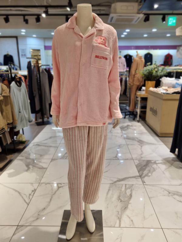 애니바디 벨리곰 스트라이프 파자마 수면잠옷 안대 세트 NC신구로점 ANJS22D43