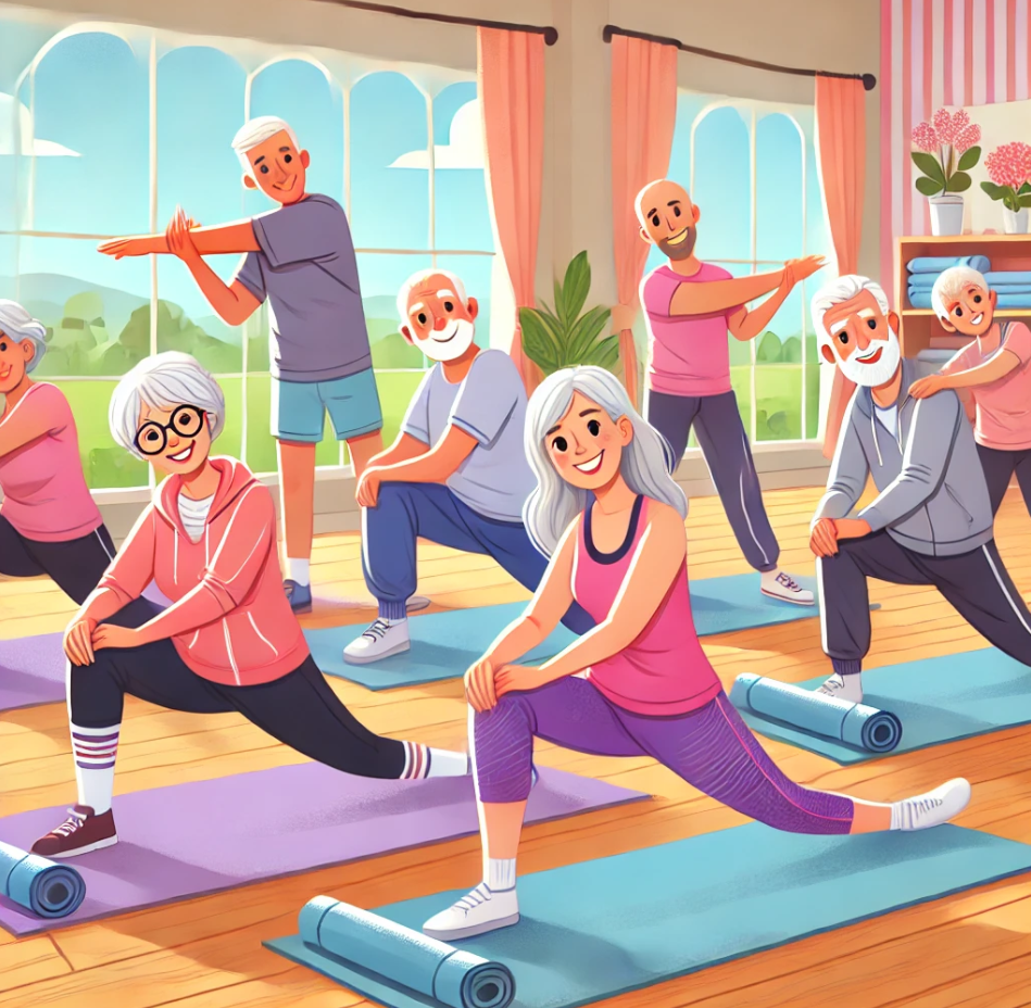 60대 맞춤형 근력강화와 유연성에 관련된 사진