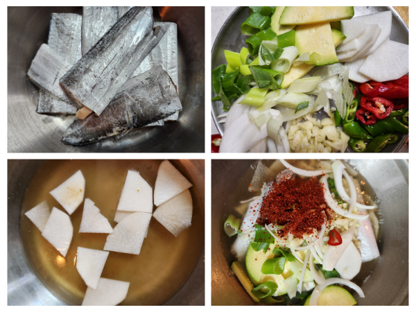 갈치 찌개 조리 순서