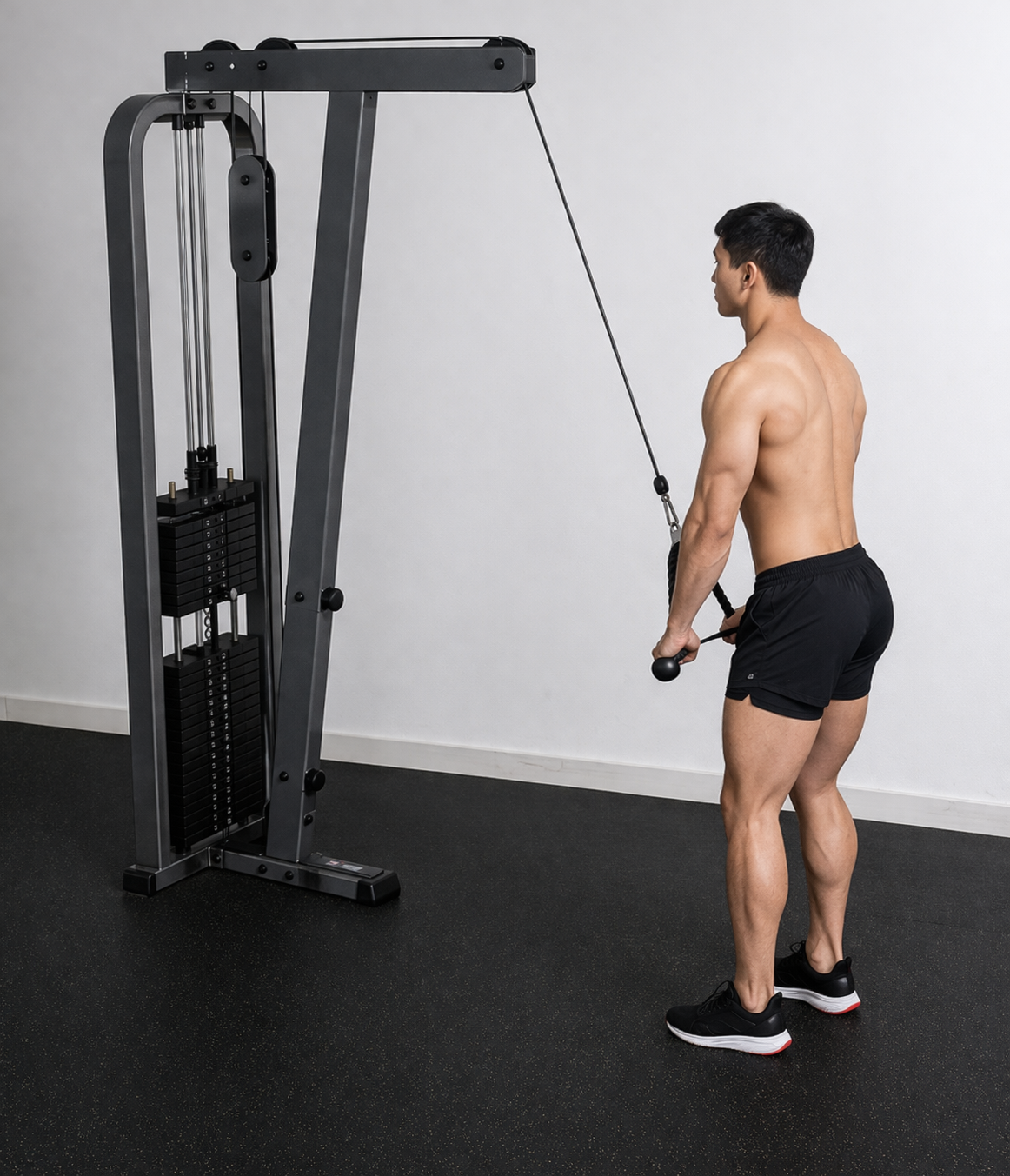 케이블 암풀다운 수축자세