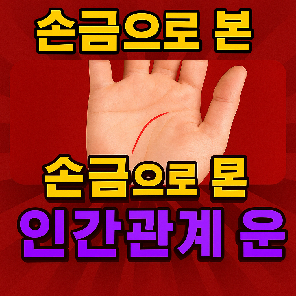 손금으로 본 인간관계 운