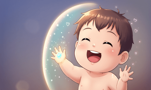 아토피 걱정 없이 행복해하는 아이 모습 표현