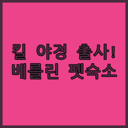 독일 북부 킬 야경 출사 코스 추천 ..
