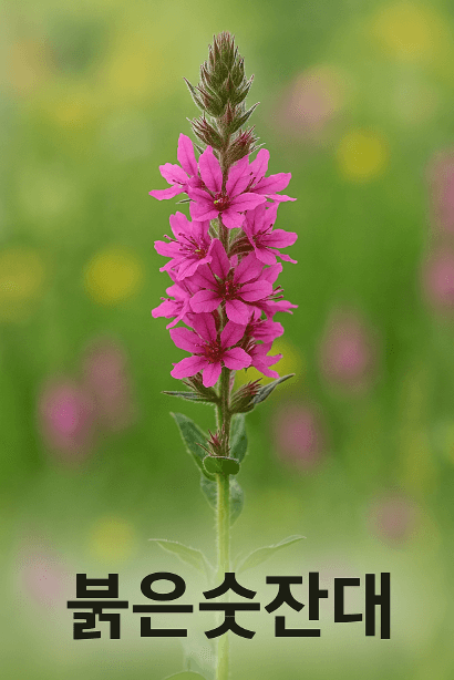 붉은숫잔대 : 물가를 물들이는 분홍빛 야생화