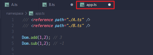 typescript-namespace