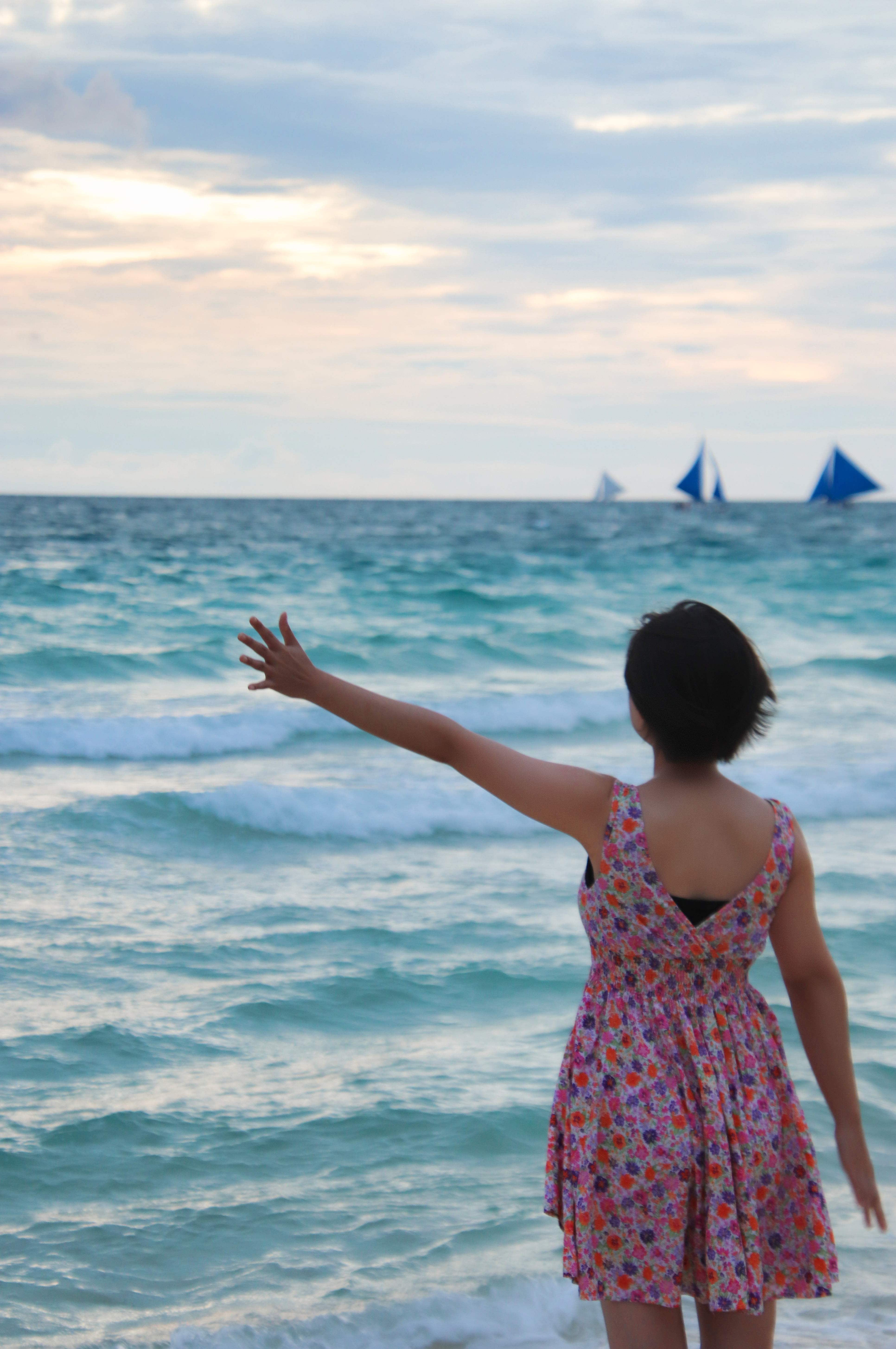 보라카이 화이트 비치 석양