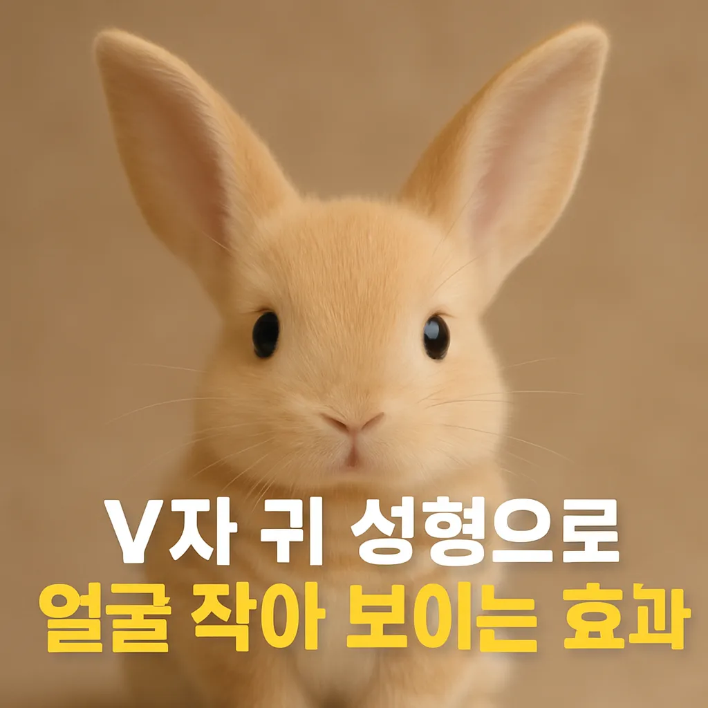 V자 귀 성형으로 얼굴 작아 보이는 효과? 성형 방법부터 유지 팁까지 총정리