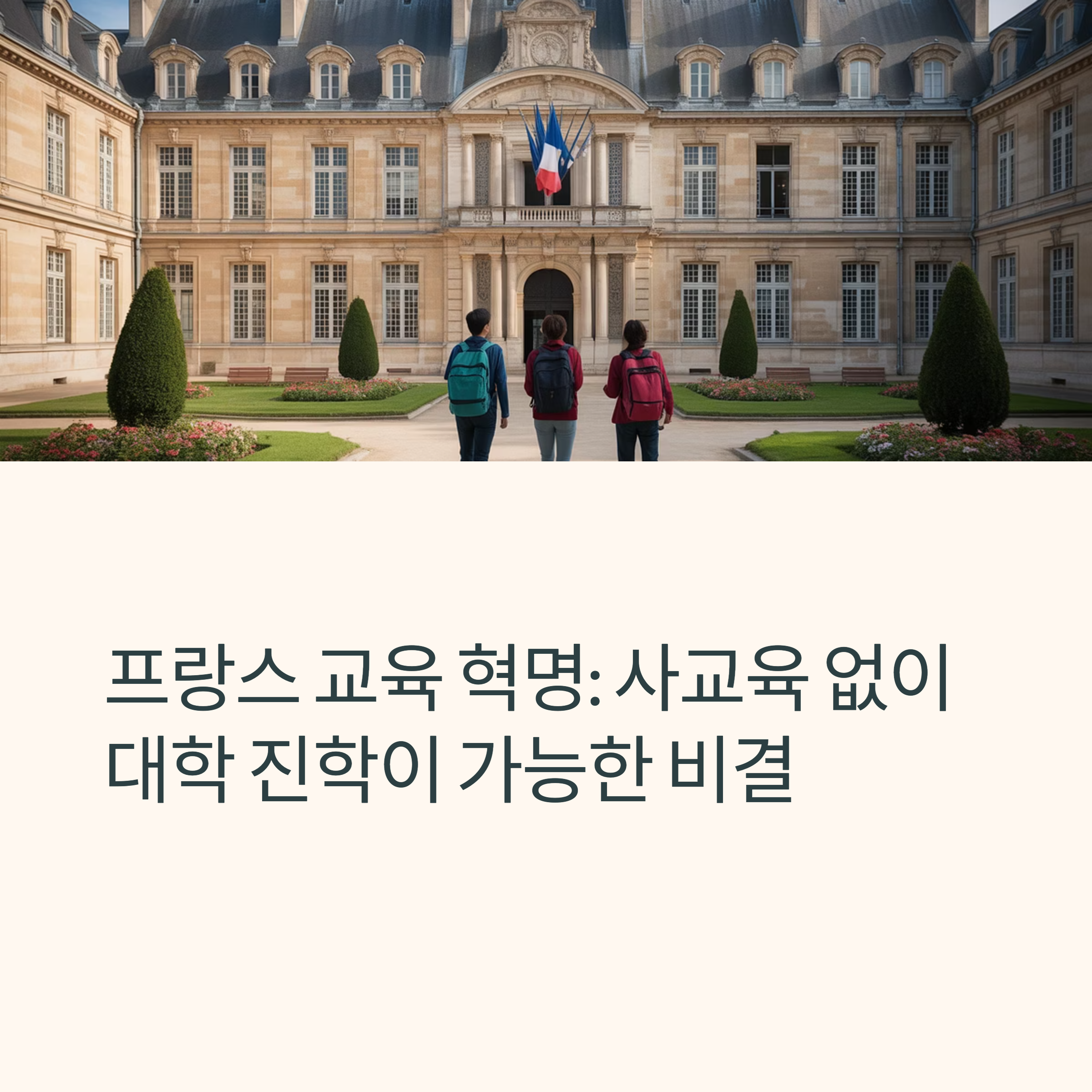 프랑스 공교육이 사교육보다 강한 이유 3가지
