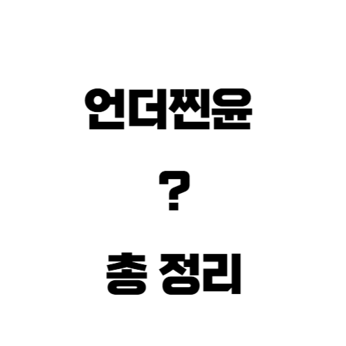 언더찐윤 명단