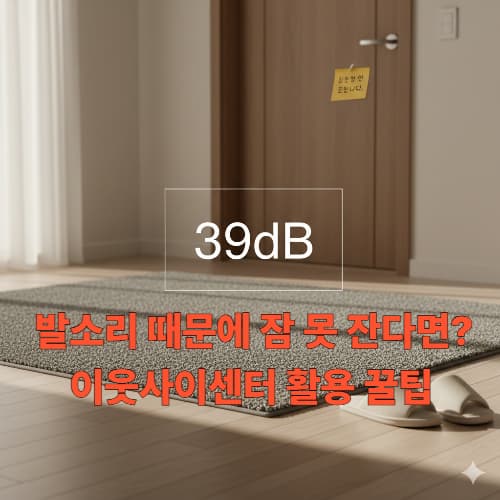 발망치 소음 끝! 2026년 강화된 층간소음 법적 기준과 대처법 총정리