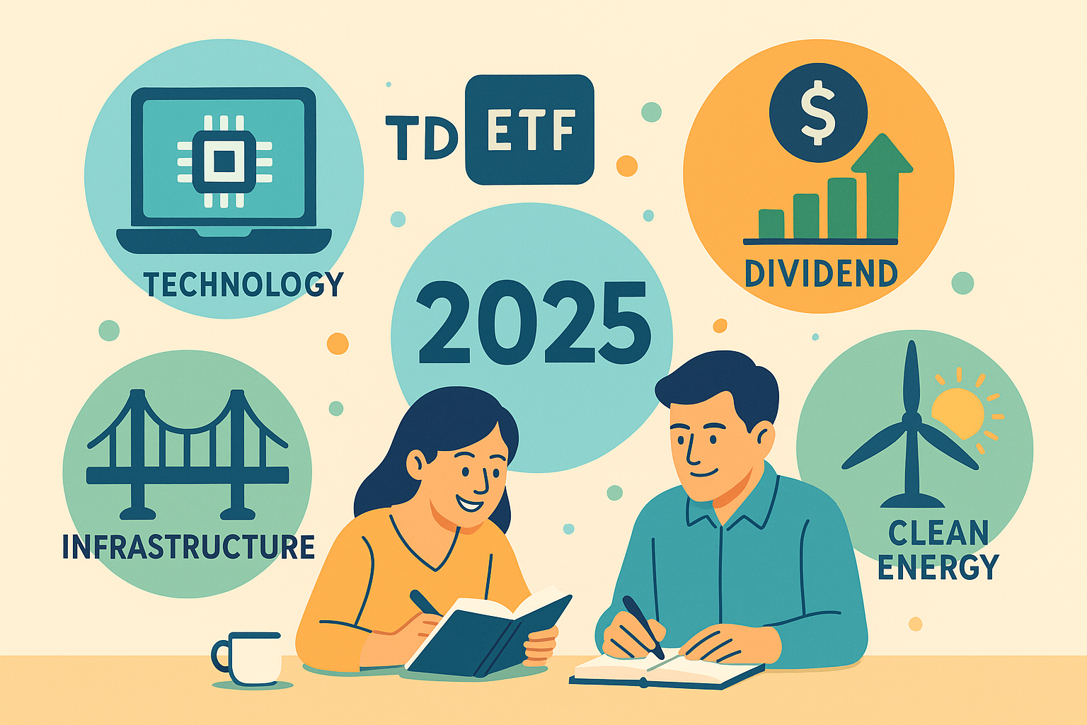 ETF를 분석하는 부부