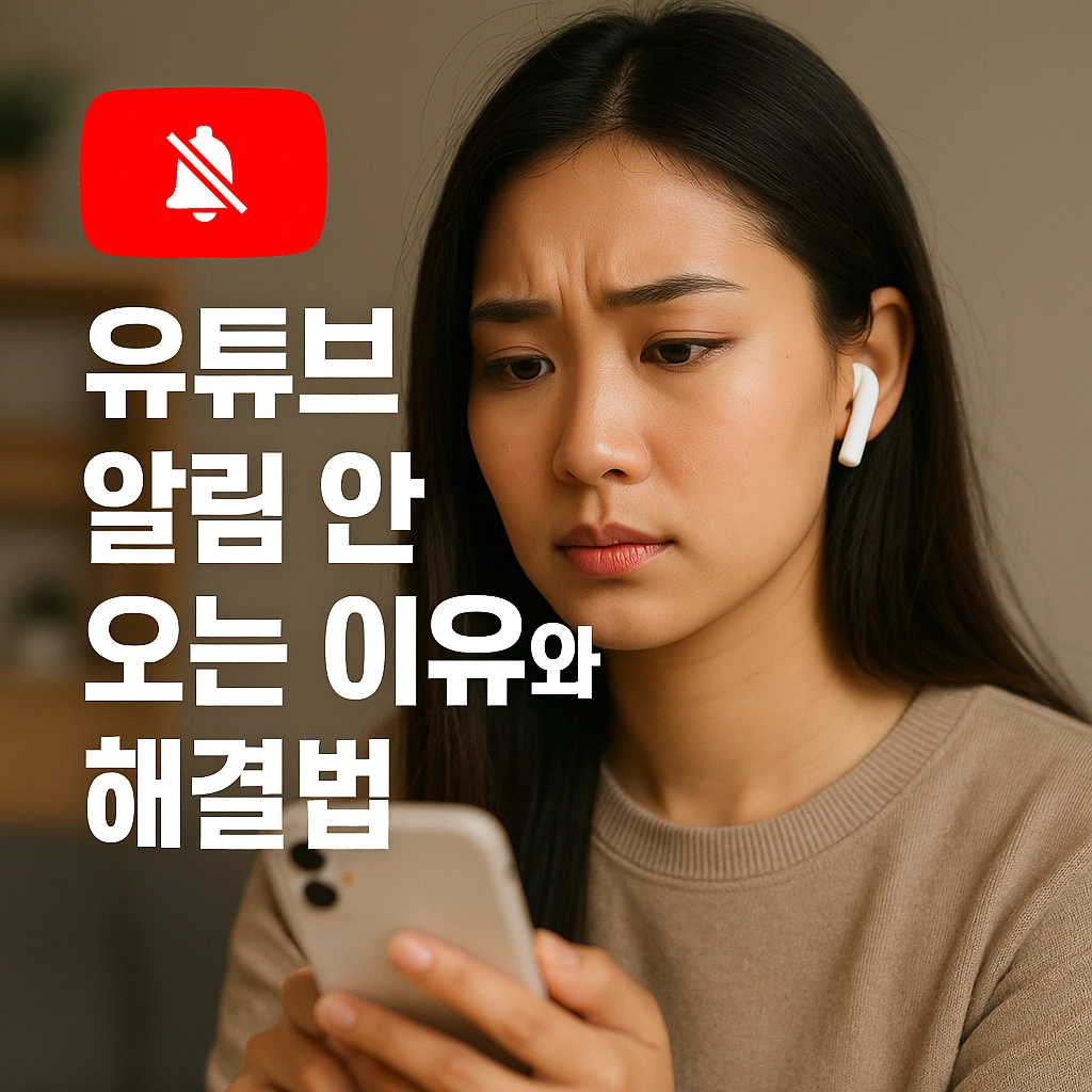 유튜브 알림 안 오는 이유와 해결법