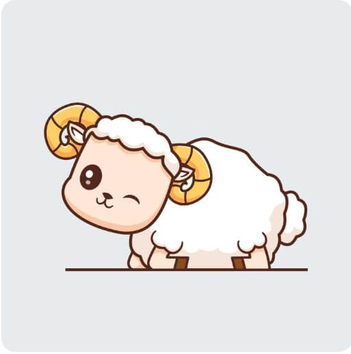 양띠를 상징하는 모습