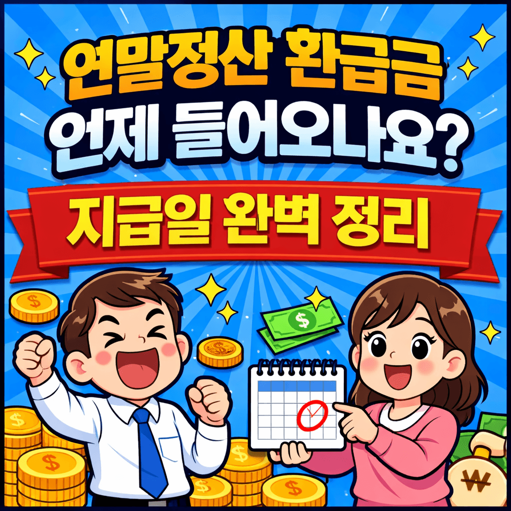연말정산 환급금 언제 들어오나요 지급일 완벽 정리