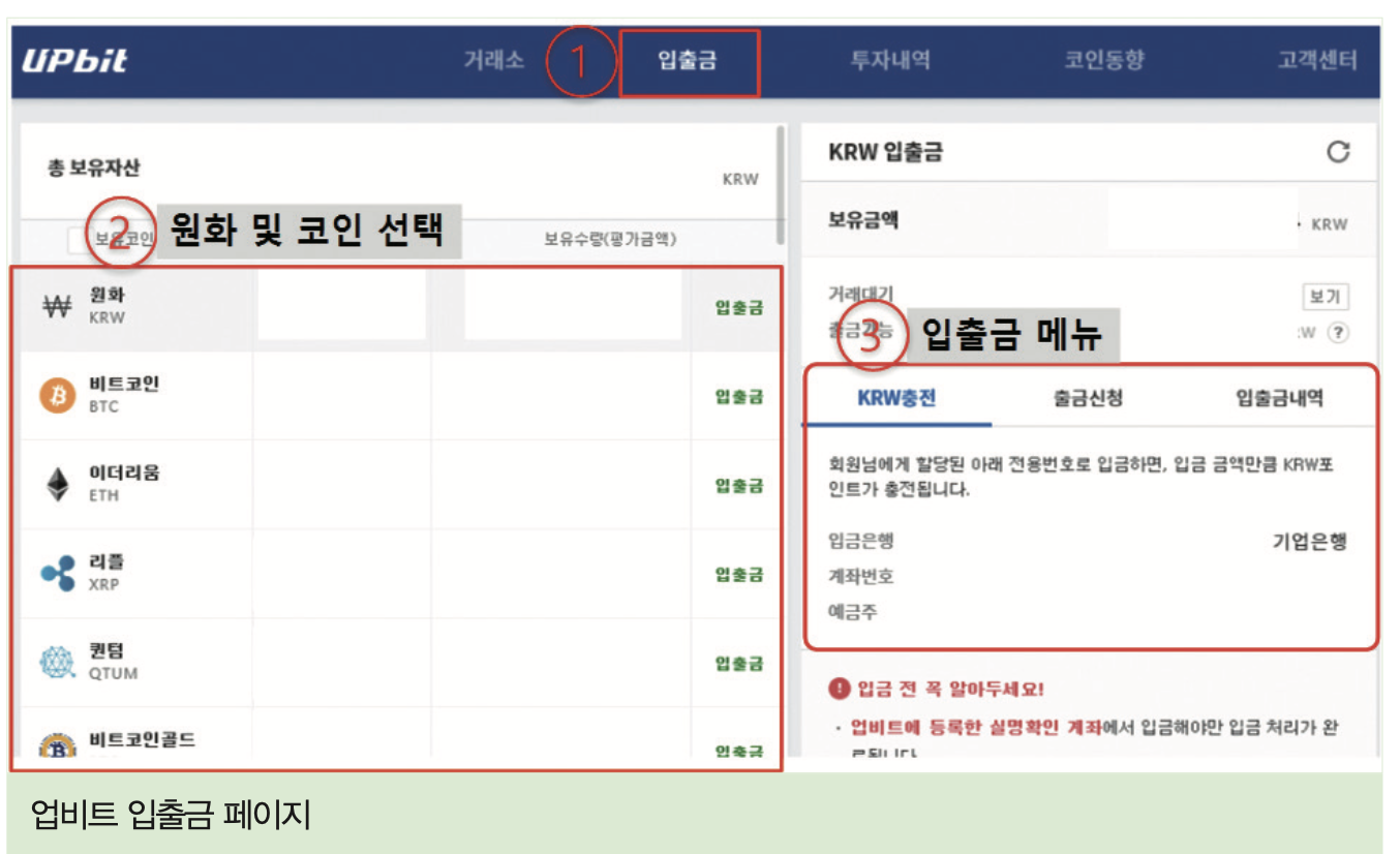 업비트 출금방법2