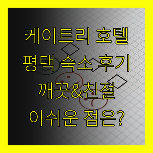 케이트리 평택 호텔 후기.. 깨끗한 