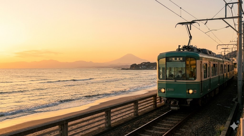 가마쿠라 슬램덩크 성지순례, 사람 없는 인생샷? 새벽에 가야만 하는 이유 (ft. 에노덴 시간표, 포토존 꿀팁)