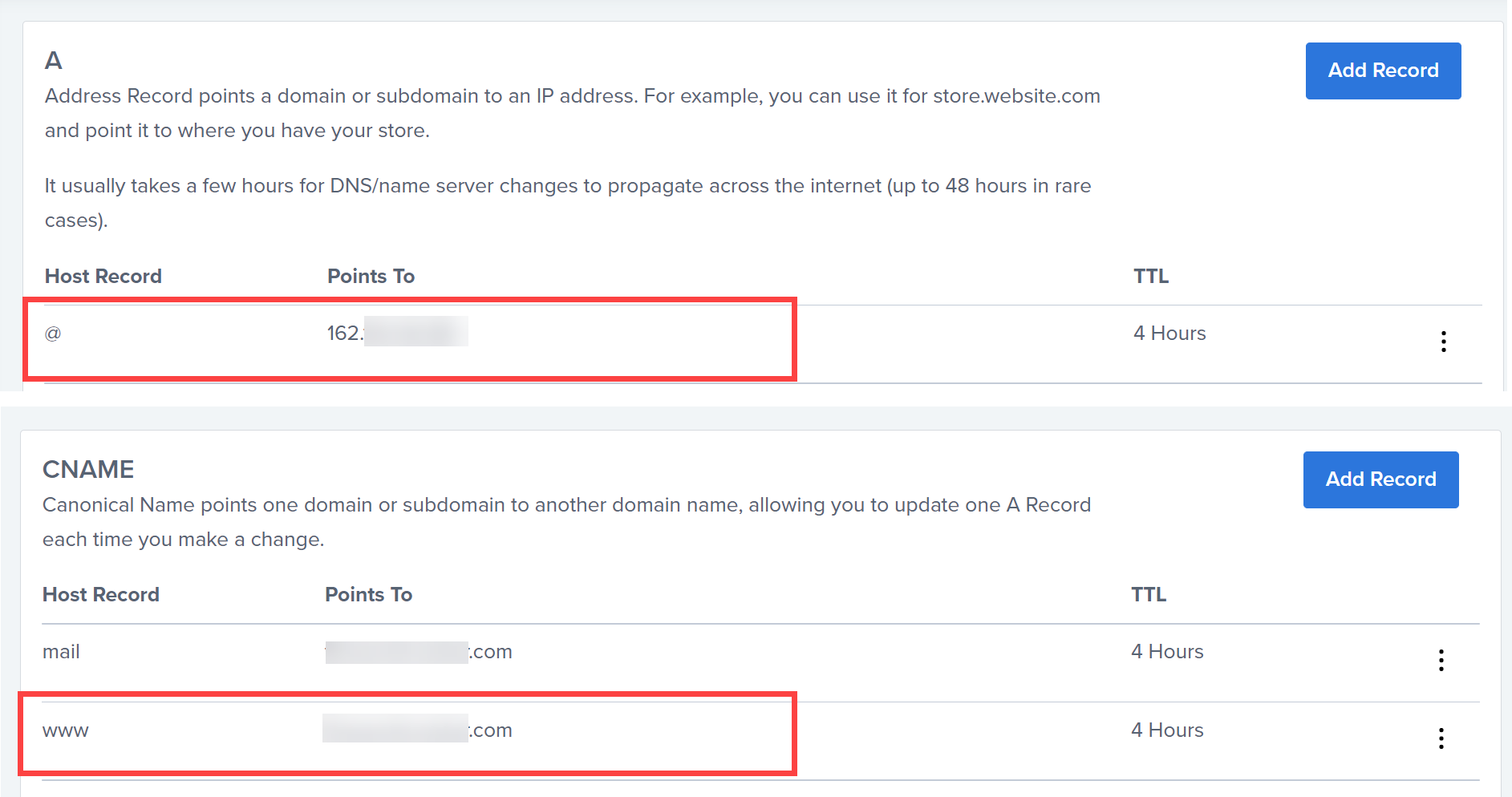 블루호스트 도메인 설정