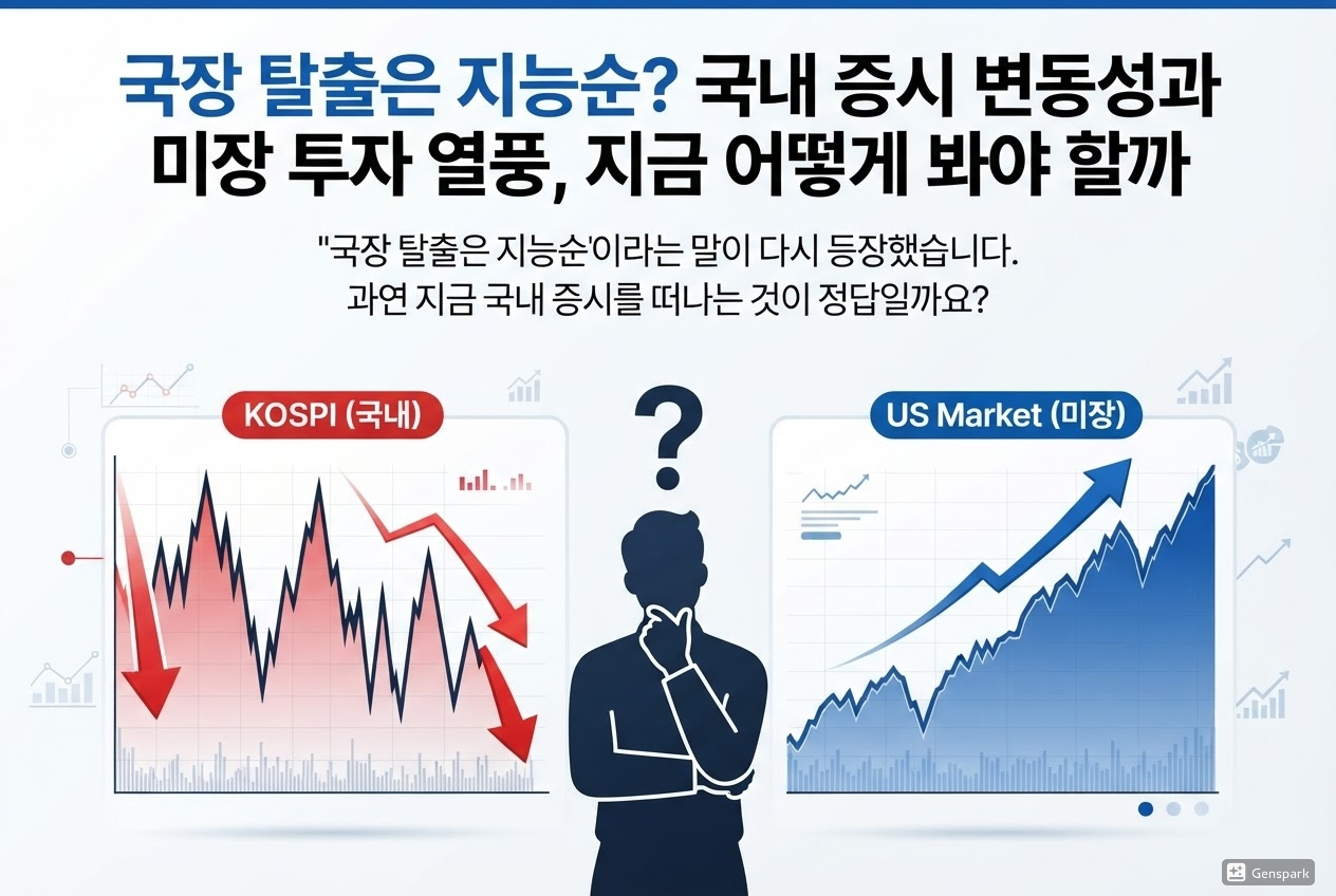 국장 탈출은 지능순? 국내 증시 변동성과 미장 투자 열풍, 지금 어떻게 봐야 할까
