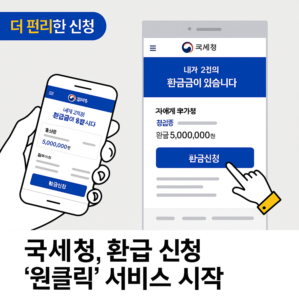 국세청 환급 신청 서비스 시작