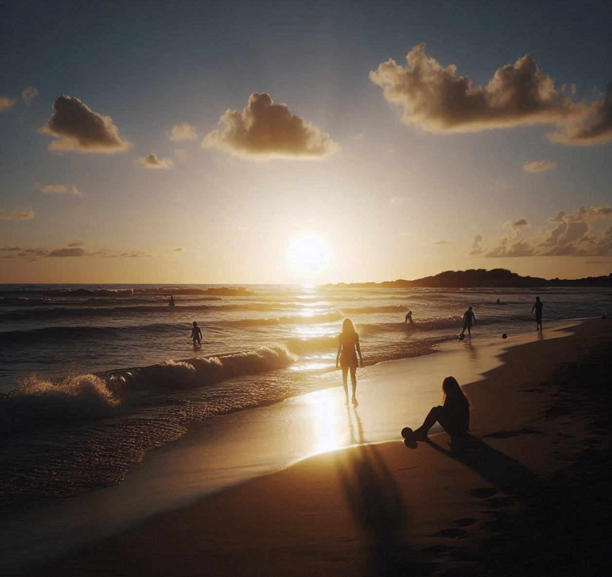 당일치기 바다여행 노을