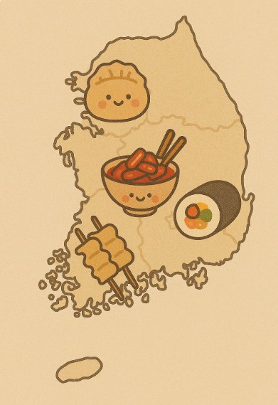 분식 프랜차이즈 지도